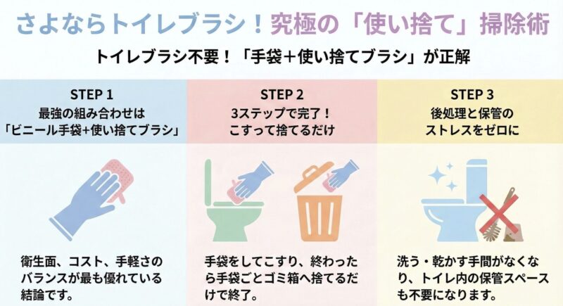 トイレブラシの代わりに使えるおすすめの掃除方法
