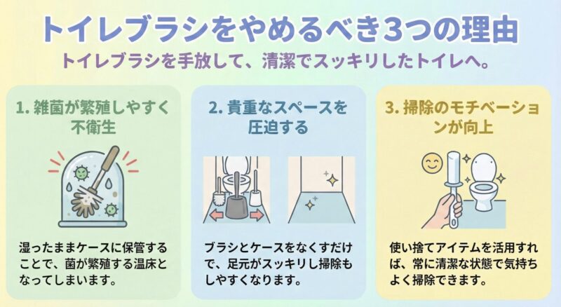 トイレブラシを使わないほうがいい理由